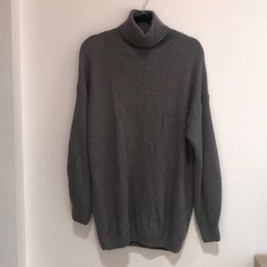 NWOT Gray turtleneck sweater dress
